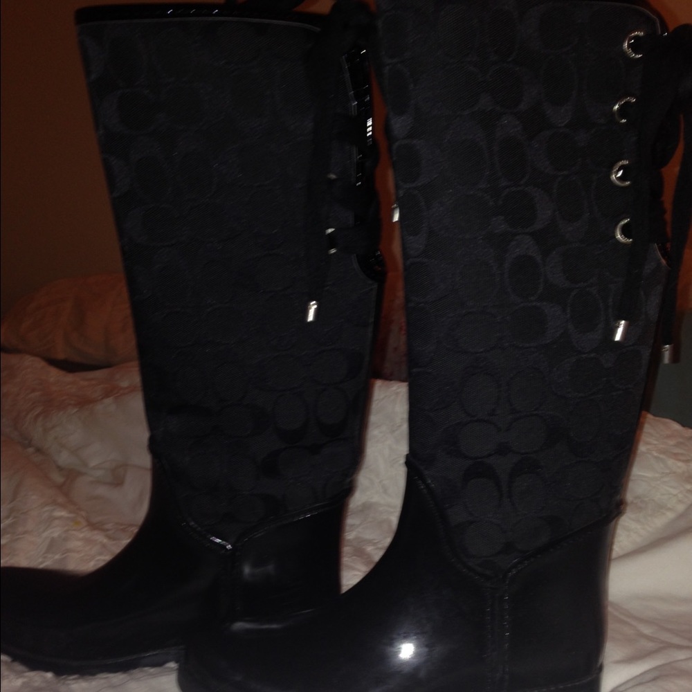 - COACH RAIN BOOTS